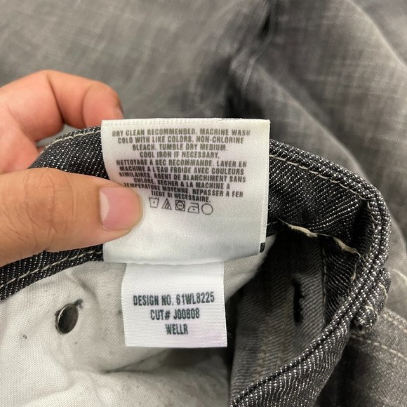 VINTAGE Joe's Jeans gray distressed straight leg jeans size 32 - Picture 9 of 9